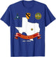 Fort Hood Military Base - Army Post at Killeen, TX design T-Shirt - T-Shirt | Royal