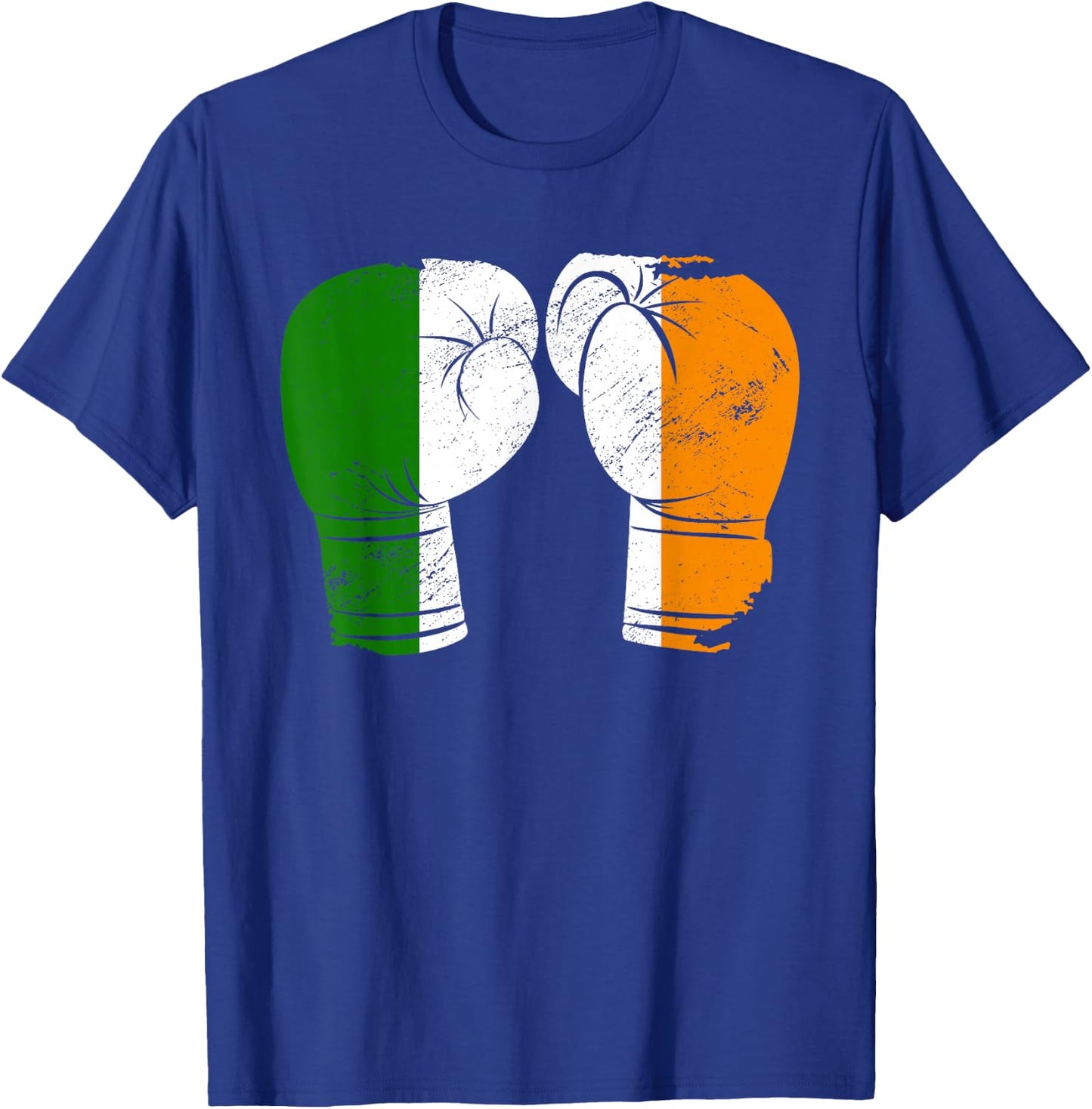 Cool Ireland Flag Vintage Irish Flag Boxing Gloves Boxer T-Shirt - T-Shirt | Royal