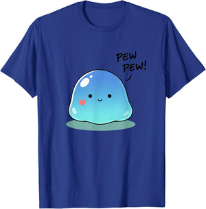 Pew Pew Kawaii Slime Cute Anime Jelly Funny Gaming T-Shirt - T-Shirt | Royal