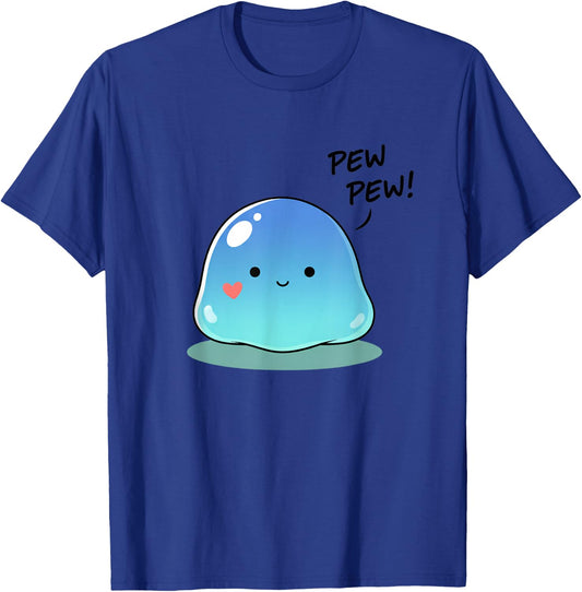 Pew Pew Kawaii Slime Cute Anime Jelly Funny Gaming T-Shirt - T-Shirt | Royal
