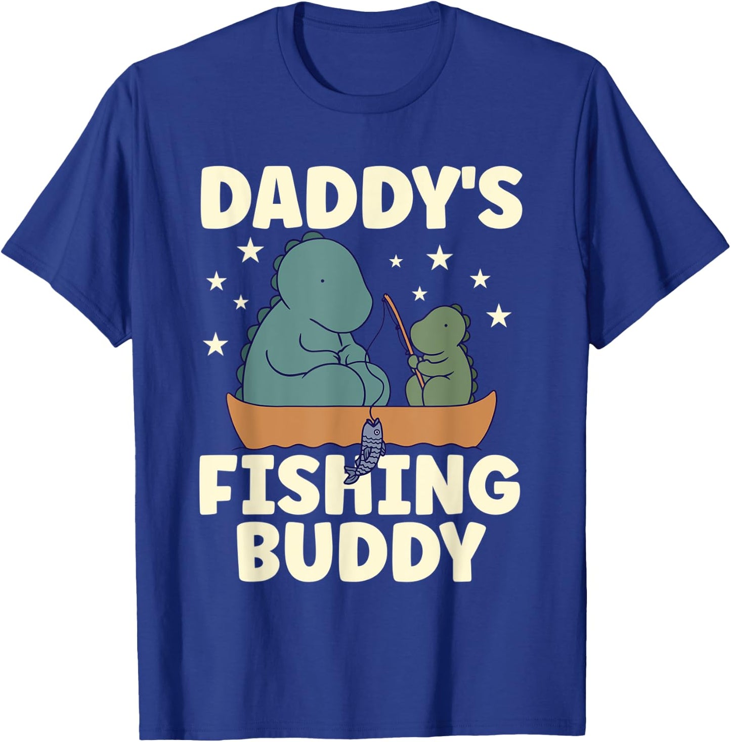 Daddy's Fishing Buddy Apparel for Fisherman Accessories Kids T-Shirt - T-Shirt | Royal
