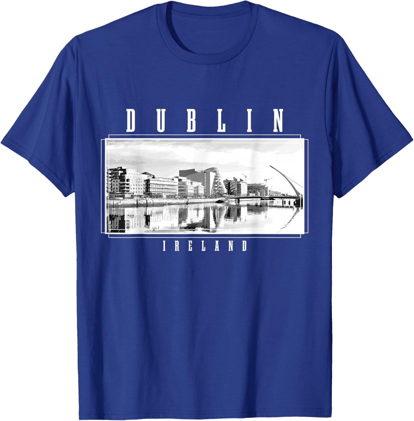 Dublin Ireland Vintage Souvenir Skyline UK Dublin T-Shirt - T-Shirt | Royal