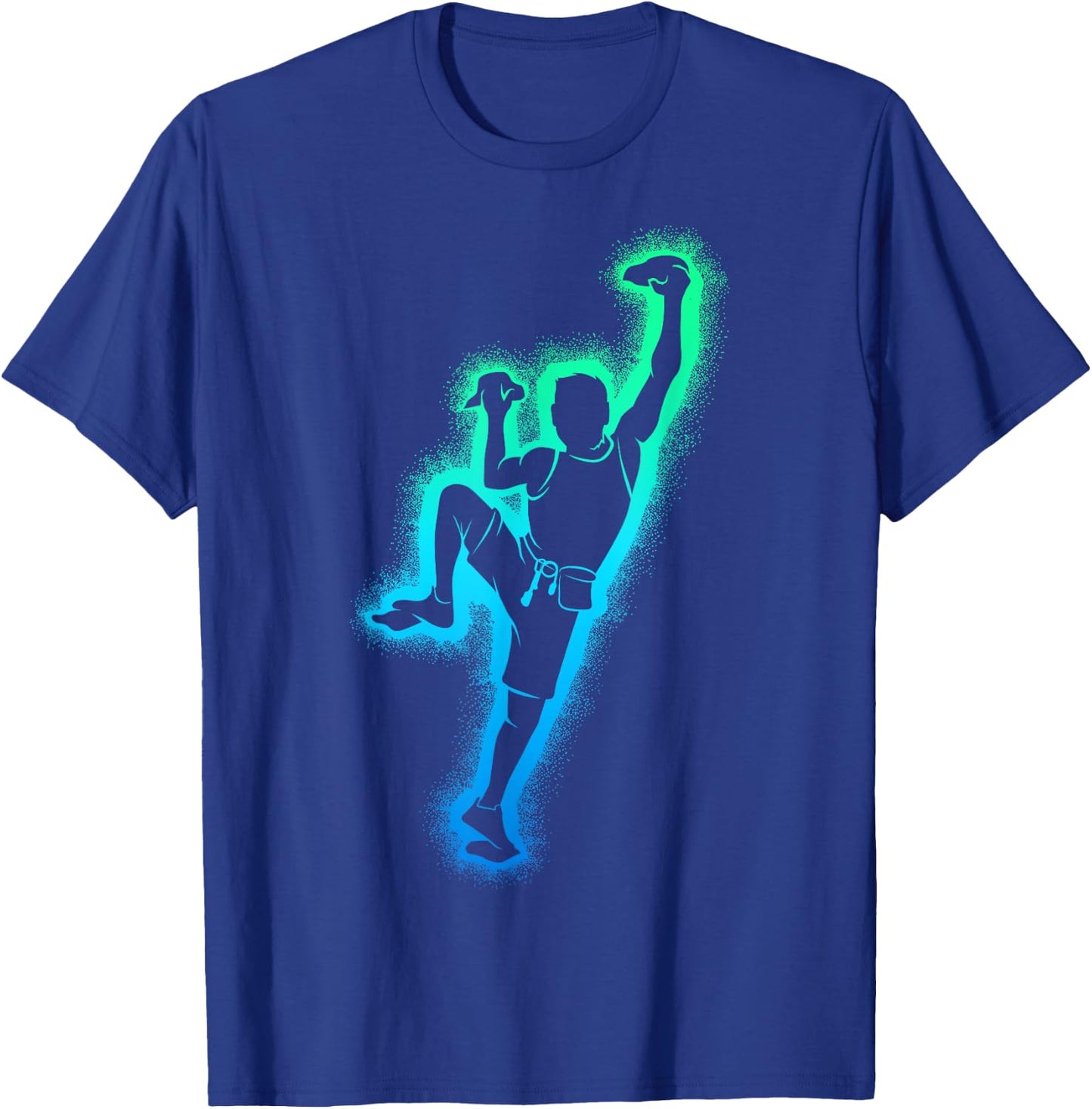 Climbing Climber Escalator , Black, S T-Shirt - T-Shirt | Royal