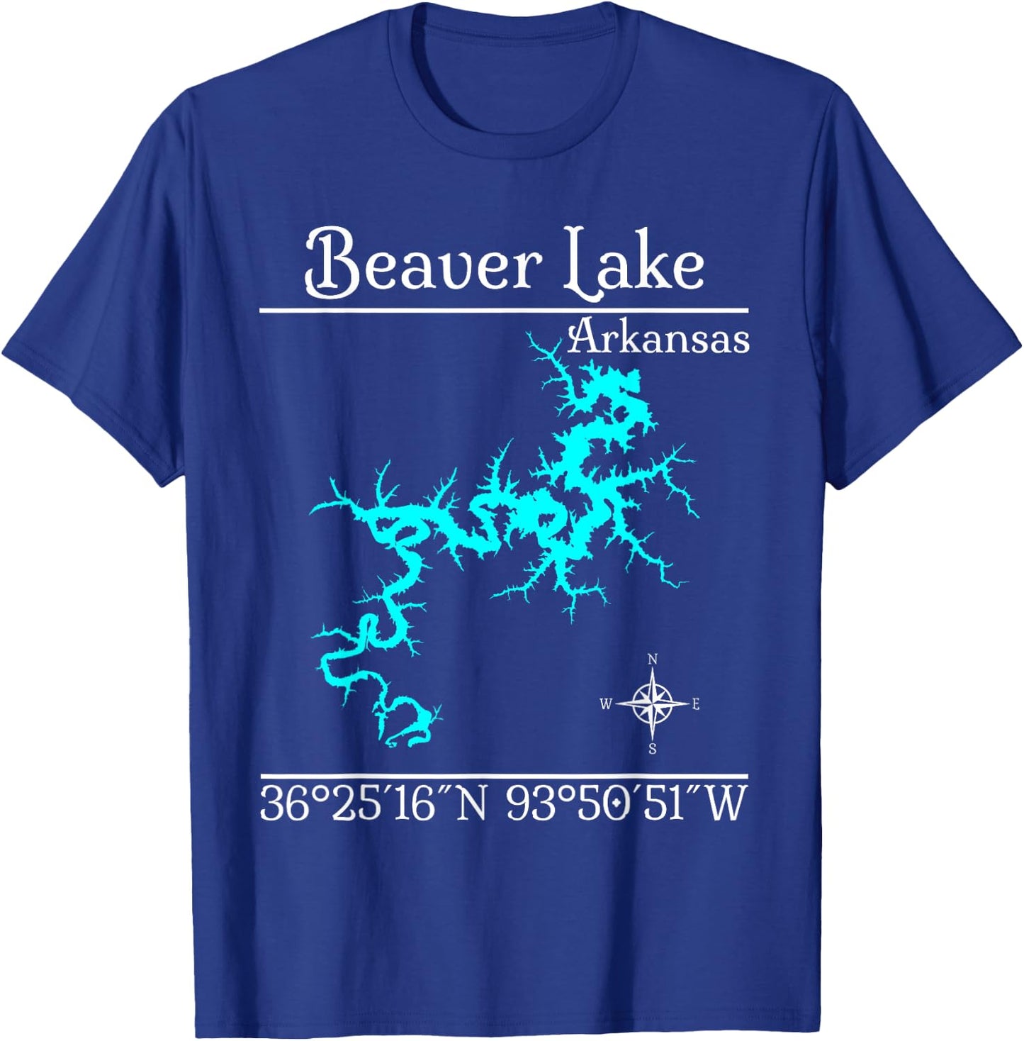 Beaver lake, Arkansas T-Shirt - T-Shirt | Royal