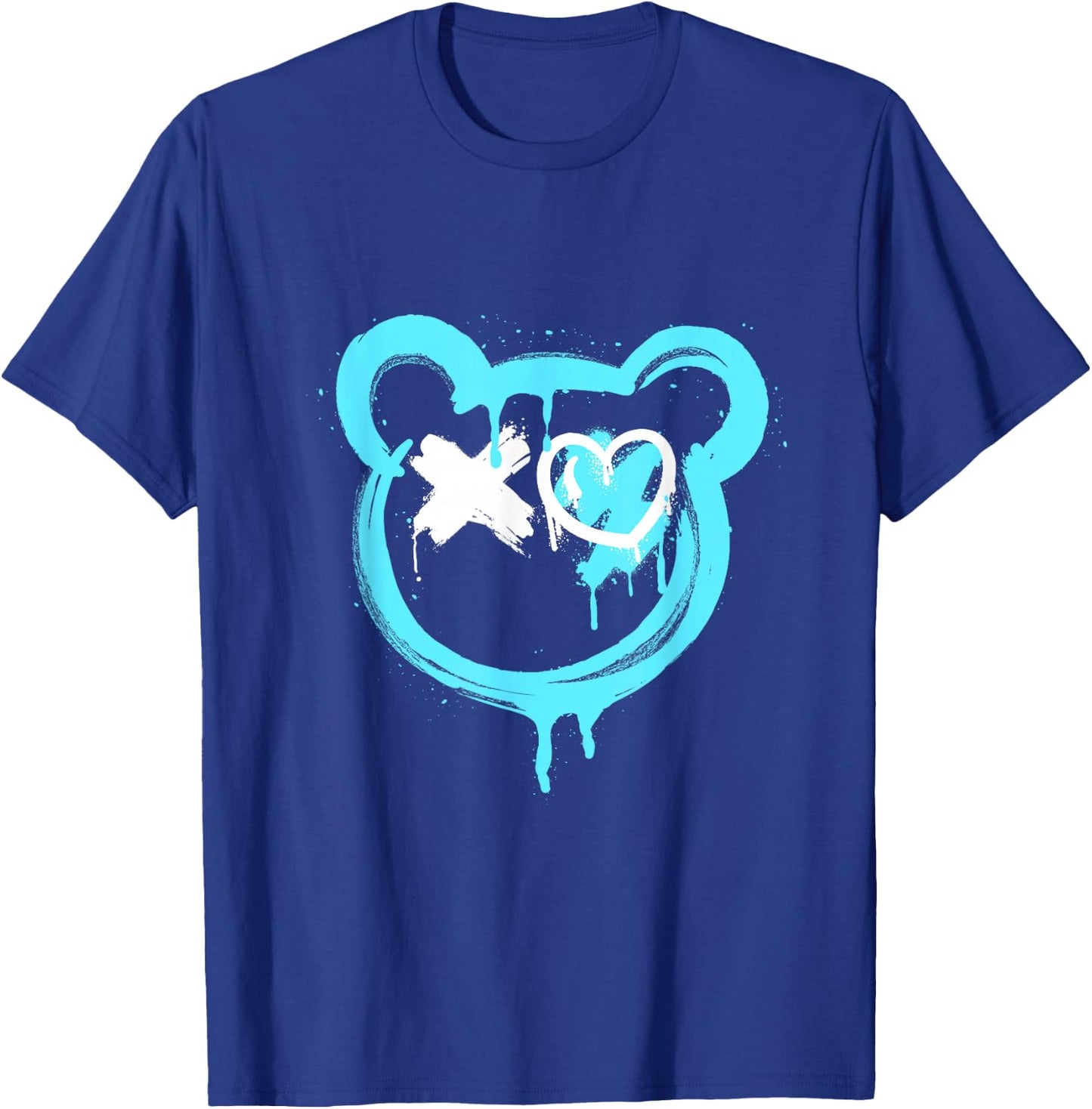 Graffiti Bear Love Punk Spray Paint Art Graffiti Bear T-Shirt - T-Shirt | Royal