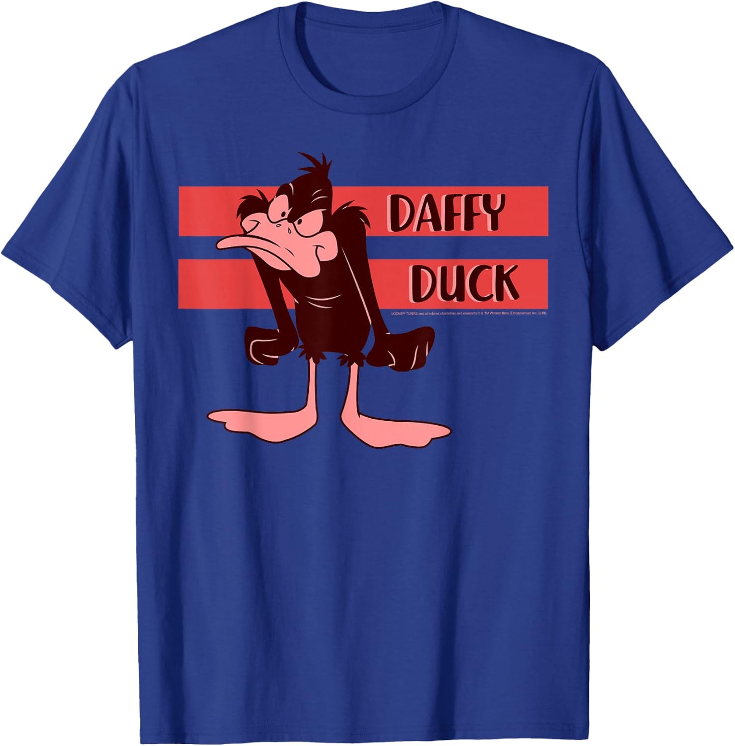 Looney Tunes Daffy Duck Angry Portrait T-Shirt - T-Shirt | Royal