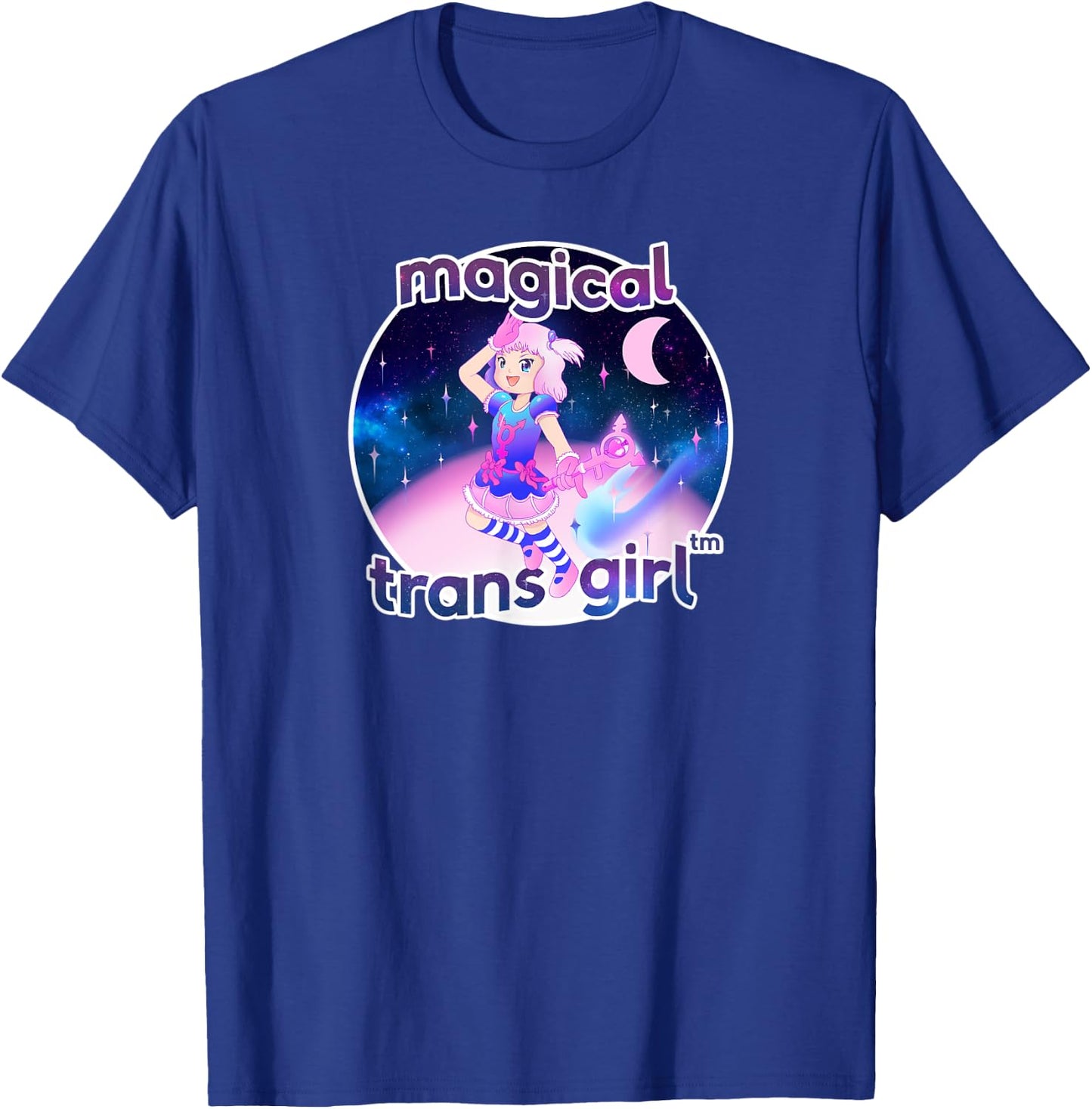 Magical Trans Girl Kawaii Trans Pride Premium , black T-Shirt - T-Shirt | Royal