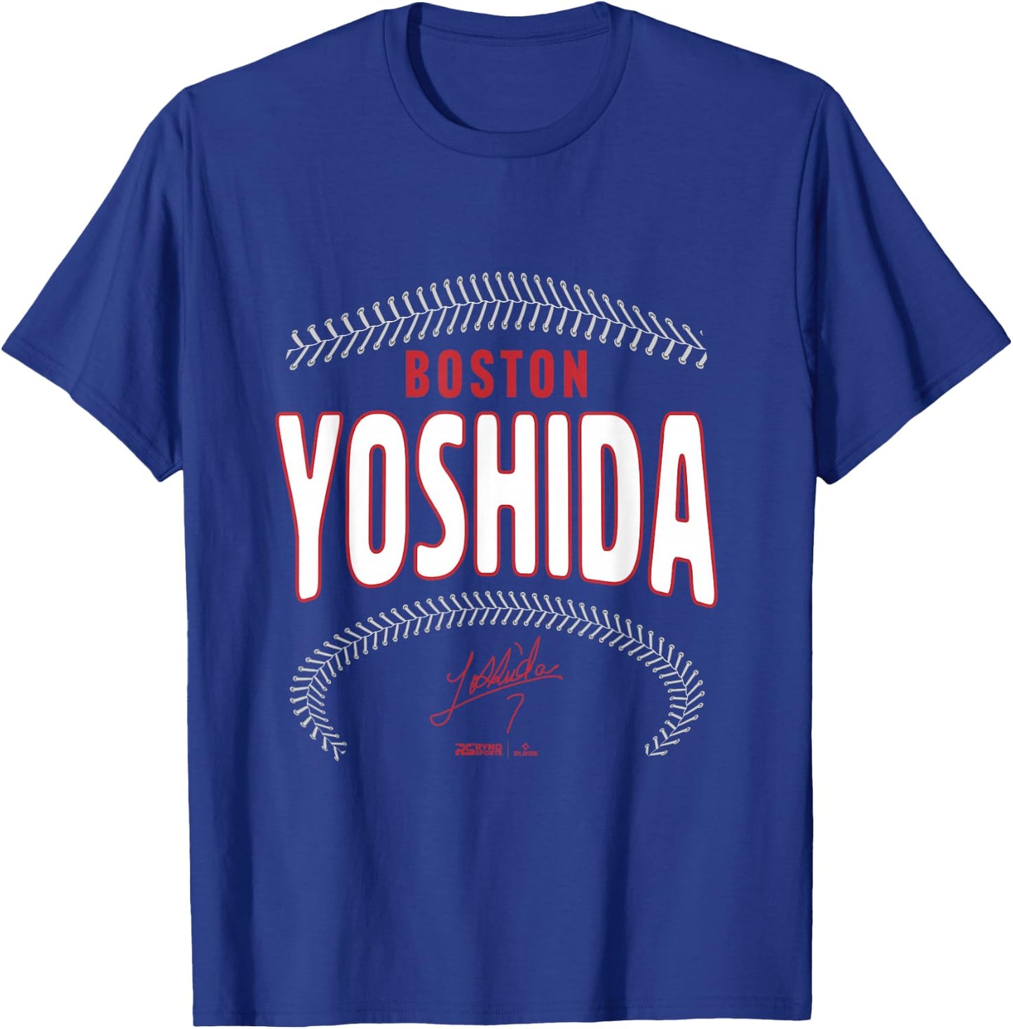 Masataka Yoshida Boston Baseball Name & Number (Front&Back) T-Shirt - T-Shirt | Royal