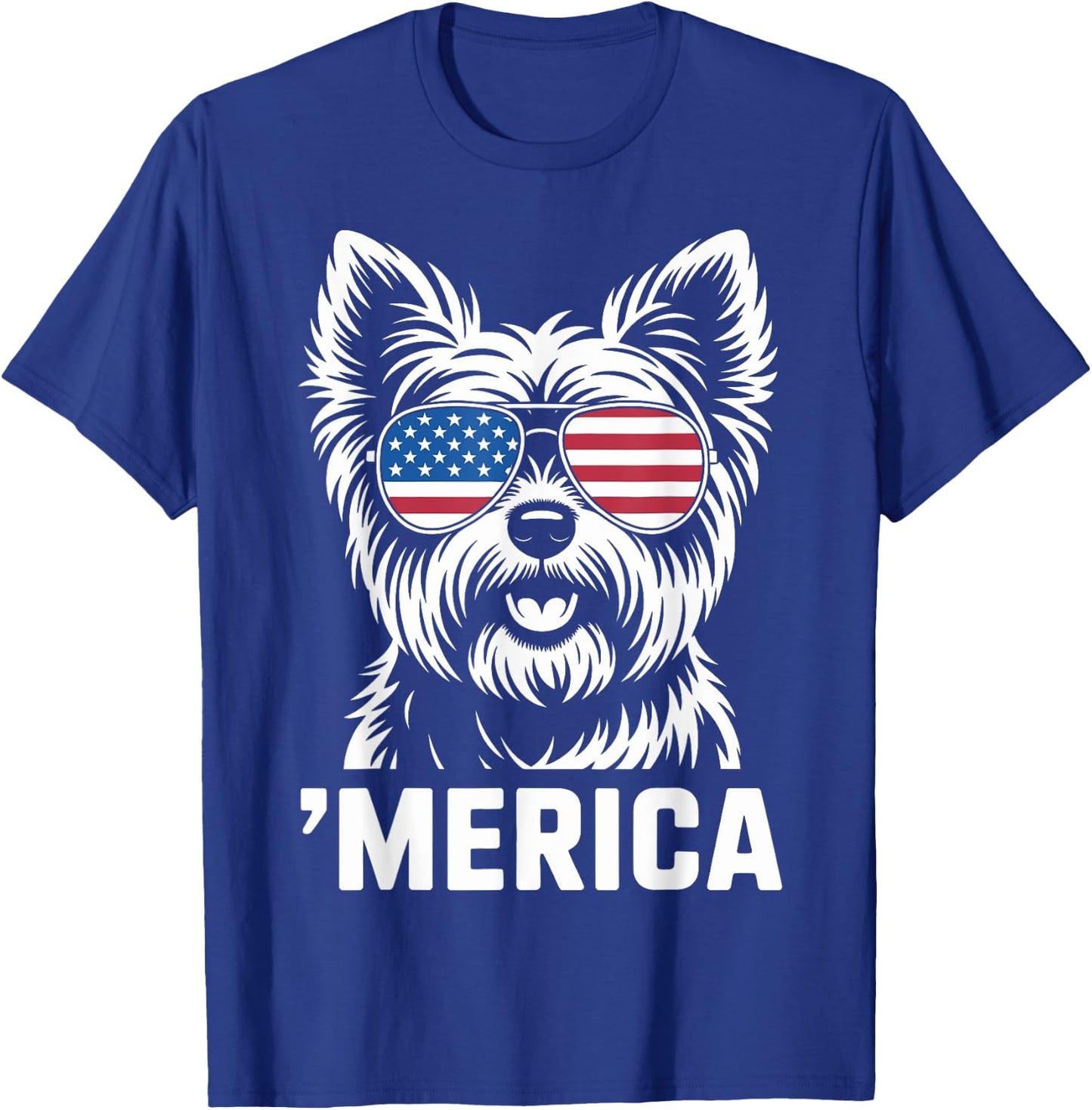 Yorkshire Terrier 4th of July ‘Merica Patriotic T-Shirt - T-Shirt | Royal