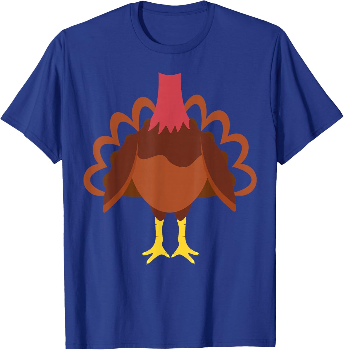 Turkey Shirt Adult Kids Men Women Turkey Costume T-Shirt - T-Shirt | Royal