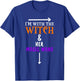 I'm With The Witch And Her Magic Wand - Halloween T-Shirt - T-Shirt | Royal