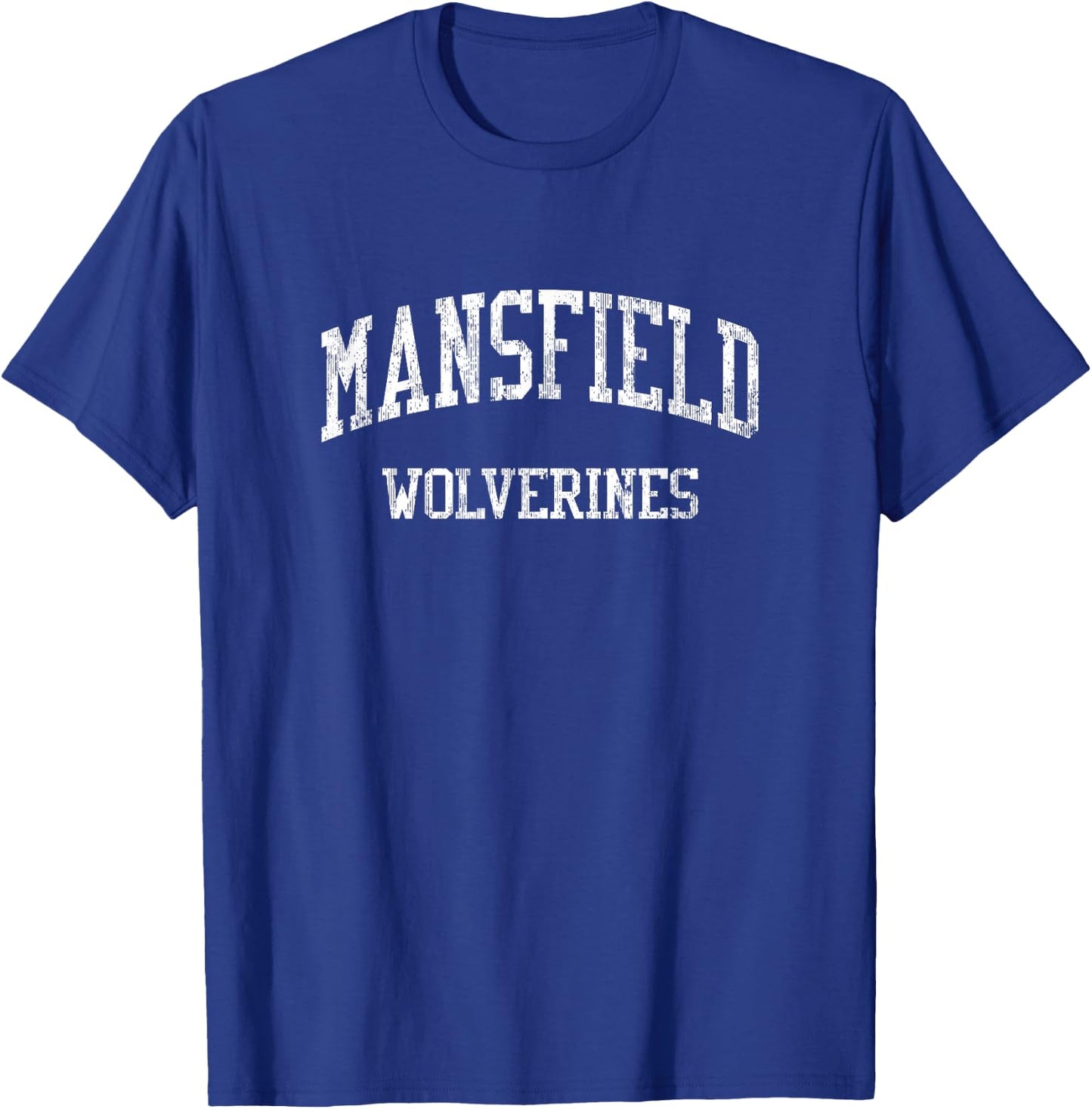 Mansfield High School HS Mansfield LA Vintage Sports T-Shirt - T-Shirt | Royal