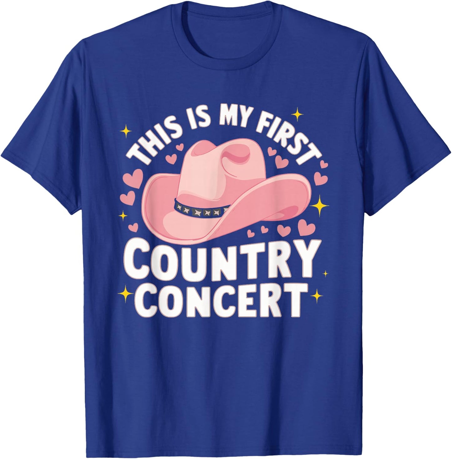 This Is My First Country Concert T-Shirt - T-Shirt | Royal
