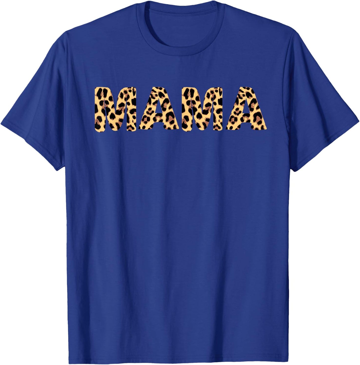 Mama Leopard Print Animal Safari Trendy T-Shirt - T-Shirt | Royal