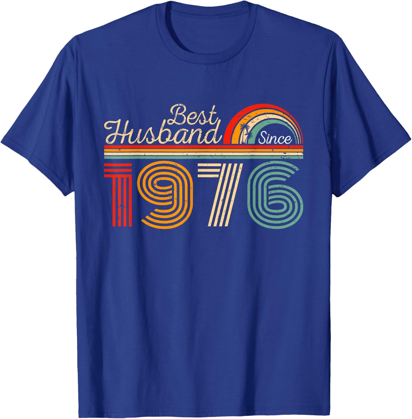 Best Husband Since 1976 Couples 1976 Wedding Anniversary T-Shirt - T-Shirt | Royal