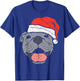 Santa Hat Pitbull Pit Christmas Xmas Pet Dog Lover Owner T-Shirt - T-Shirt | Royal