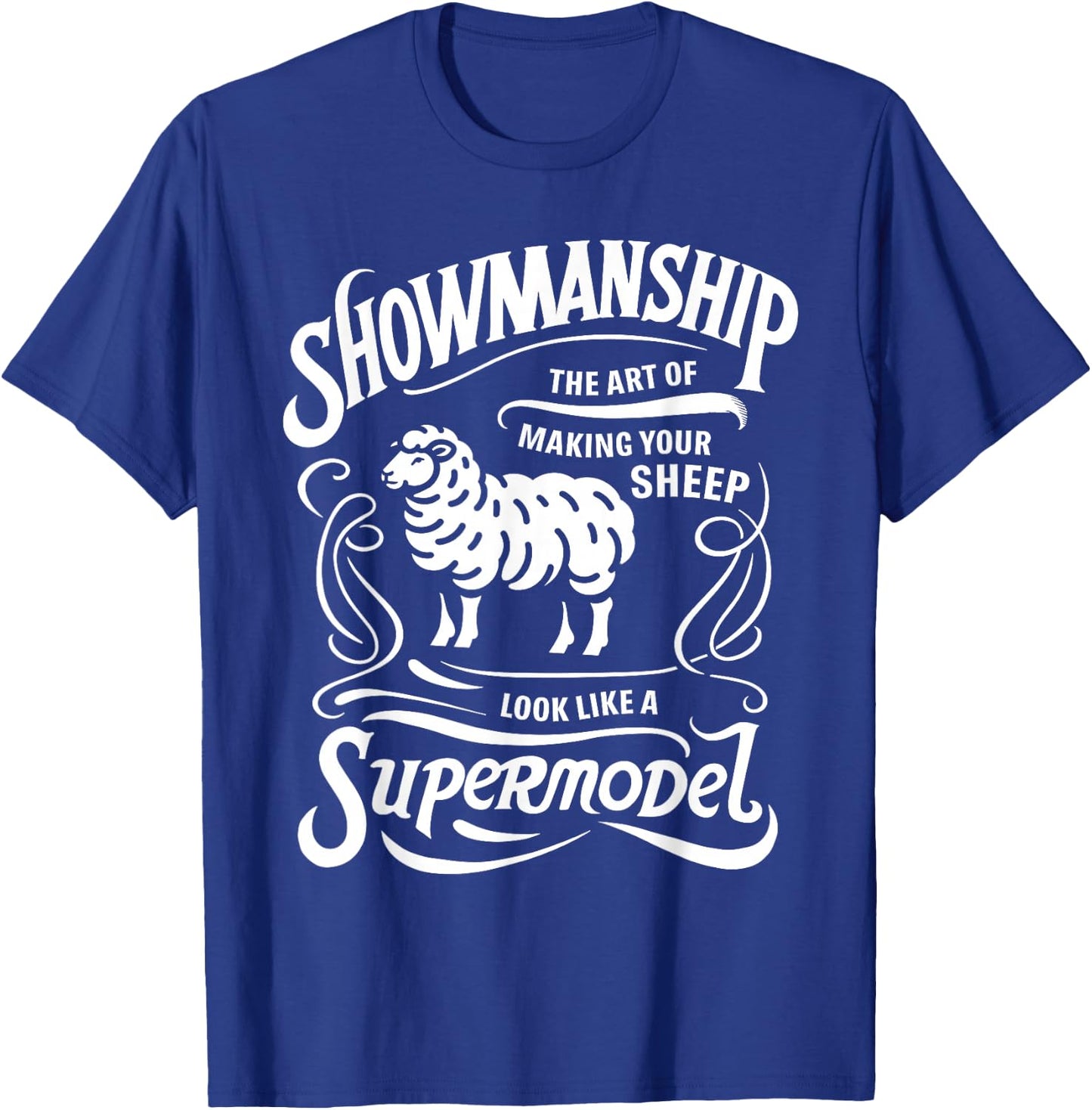 Showmanship Definition Fair Animal Show Sheep Livestock Show T-Shirt - T-Shirt | Royal