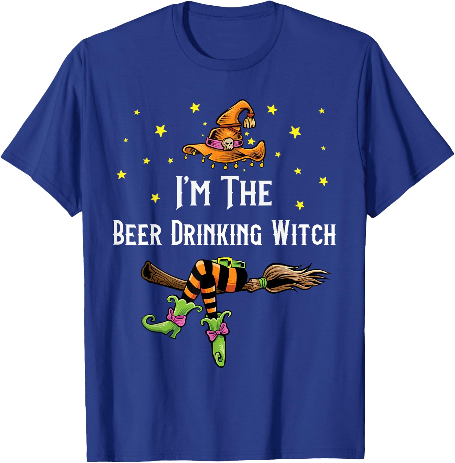 Im the Beer Drinking Witch Halloween Matching Group Costume T-Shirt - T-Shirt | Royal