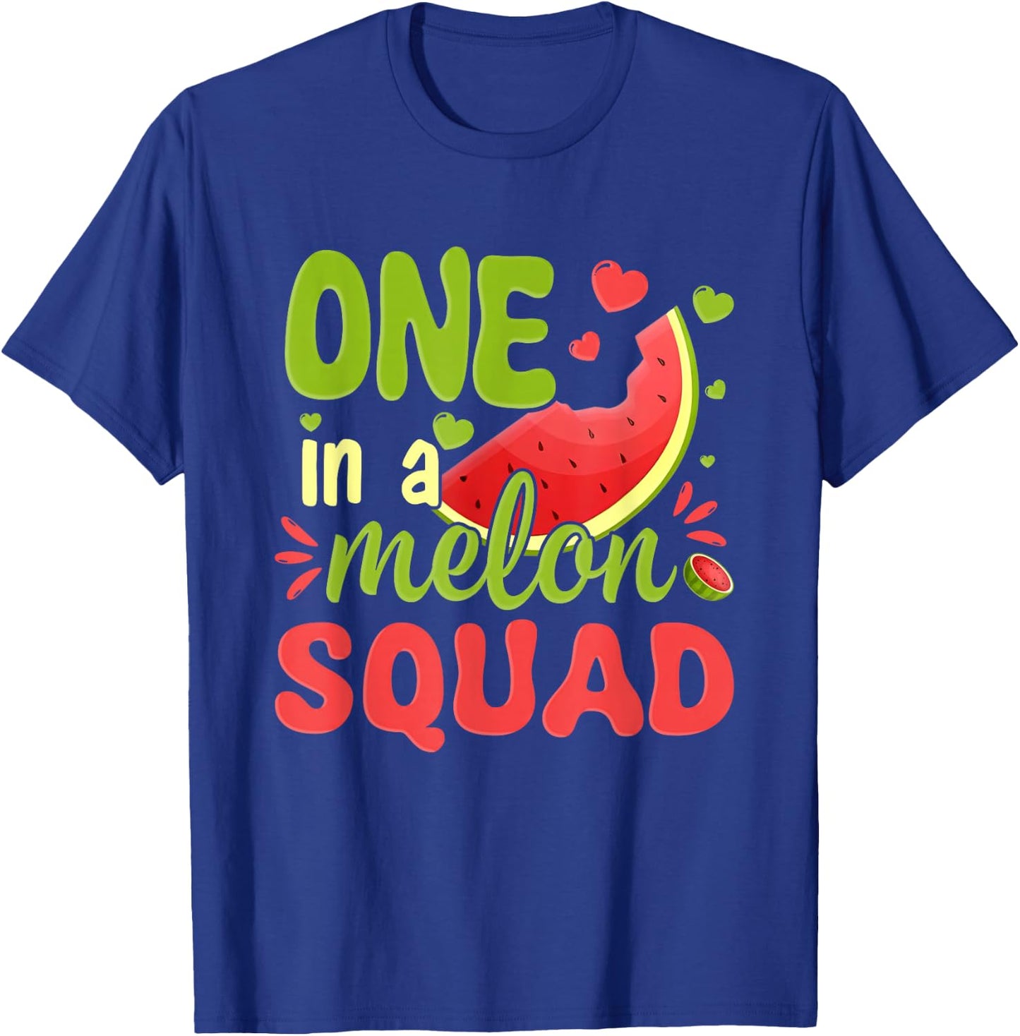 One in a Melon Squad 1st Birthday Party Family Matching T-Shirt - T-Shirt | Royal