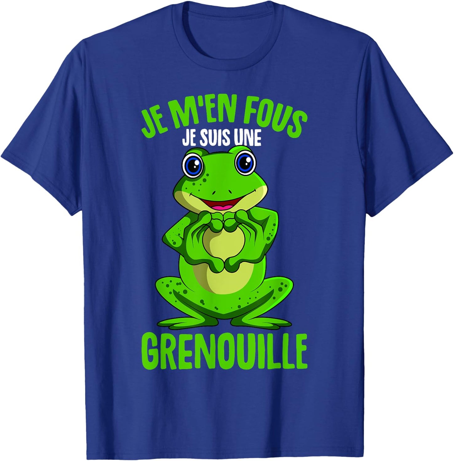 Je M'en Fous Je Suis Une Grenouille Woman Child , Black, S T-Shirt - T-Shirt | Royal