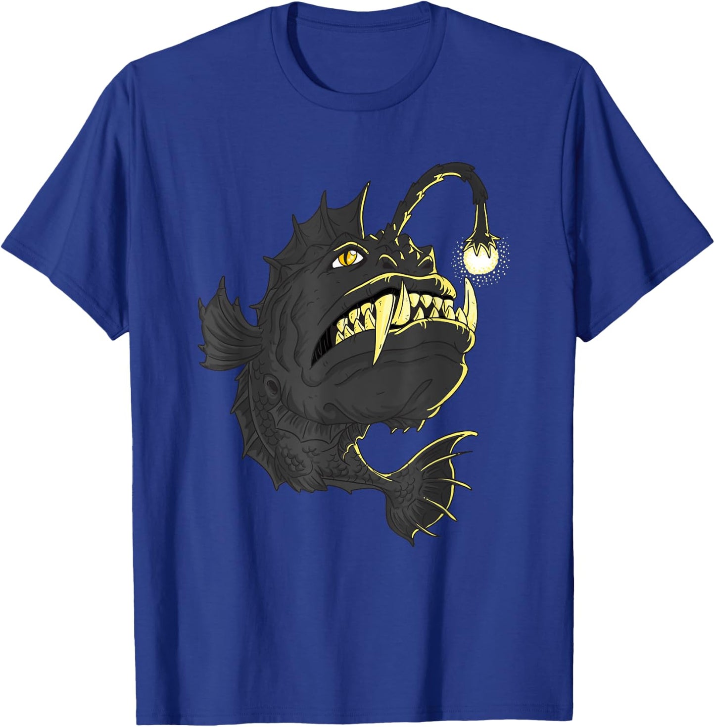 Angler Fish Deep Sea Fish T-Shirt - T-Shirt | Royal