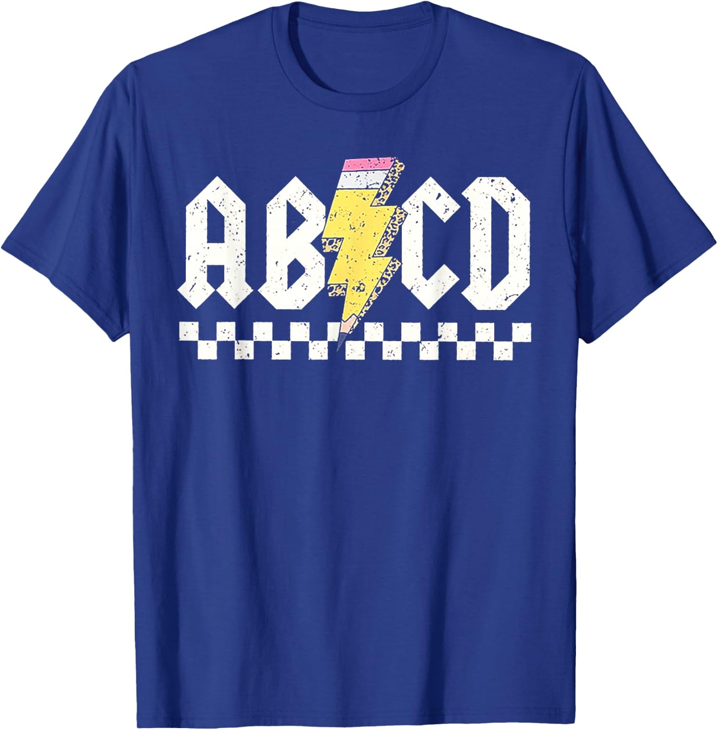 ABCD Teacher T-Shirt - T-Shirt | Royal