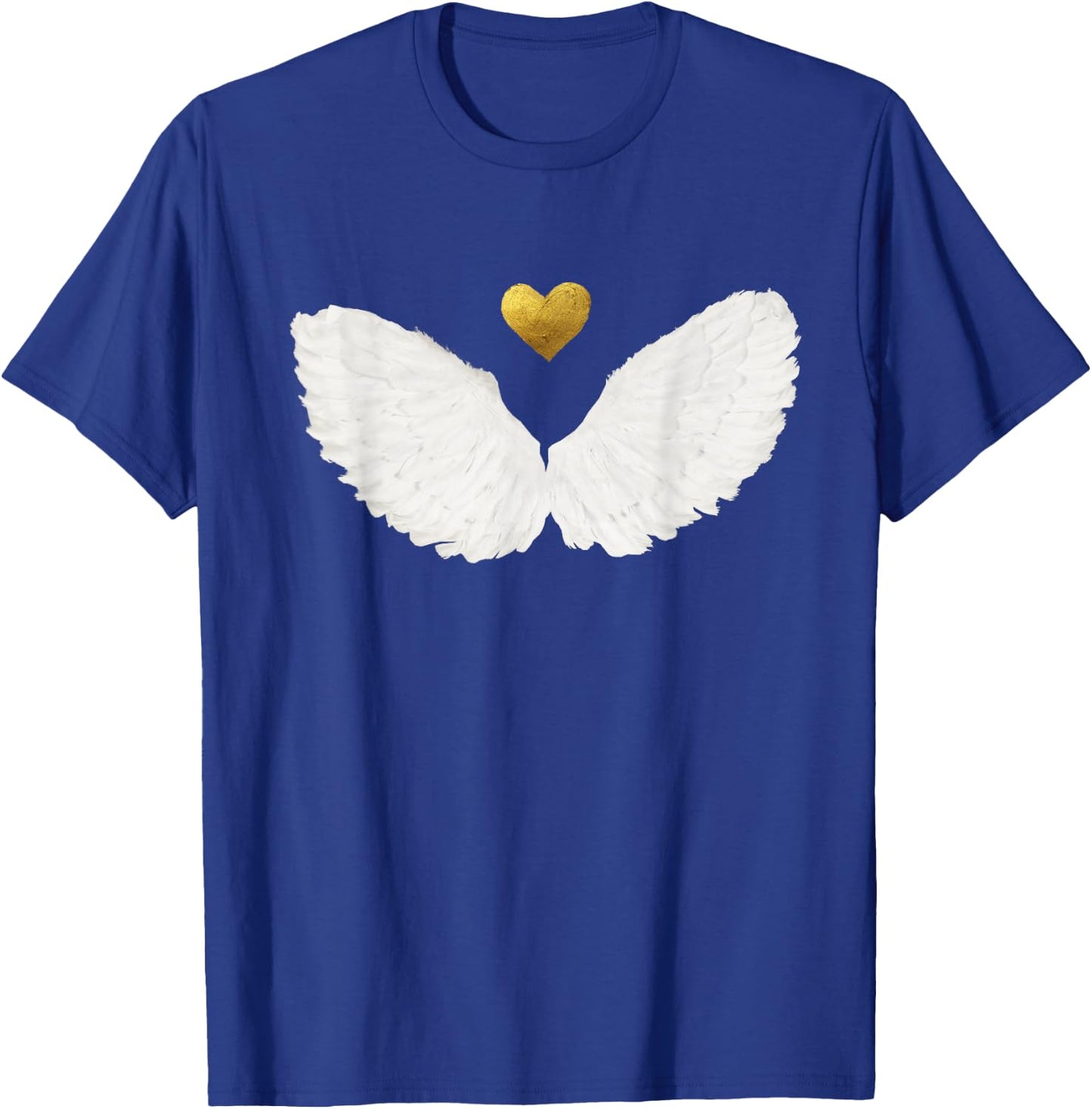Angel wings gold heart T-Shirt - T-Shirt | Royal