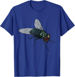 CRUDO Fly Common House Fly Insect -Adults & Kids Black Cotton 60%, Polyester 40% Short Sleeve T-Shirt - T-Shirt | Royal