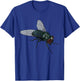 CRUDO Fly Common House Fly Insect -Adults & Kids Black Cotton 60%, Polyester 40% Short Sleeve T-Shirt - T-Shirt | Royal