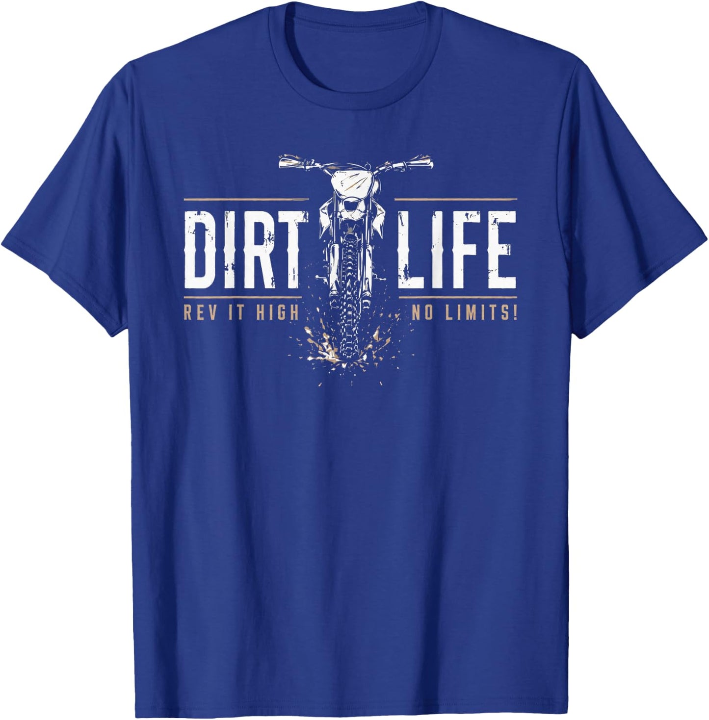 Dirt Bike Shirts Boys Kids Gear Motocross Dirtbike T-Shirt - T-Shirt | Royal