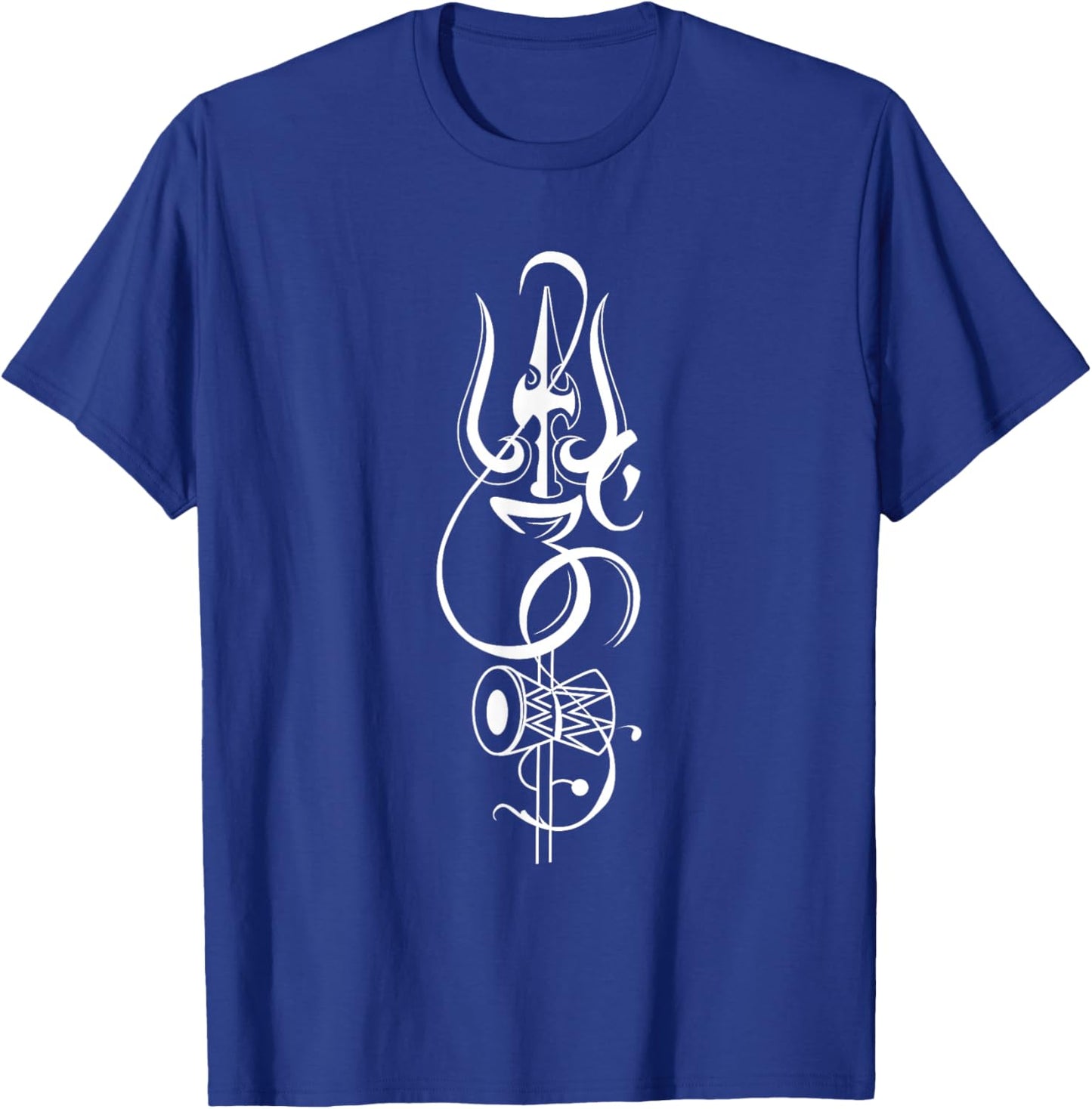 OM-Damroo And Lord Shiva Divine Trident Trishul T-Shirt - T-Shirt | Royal