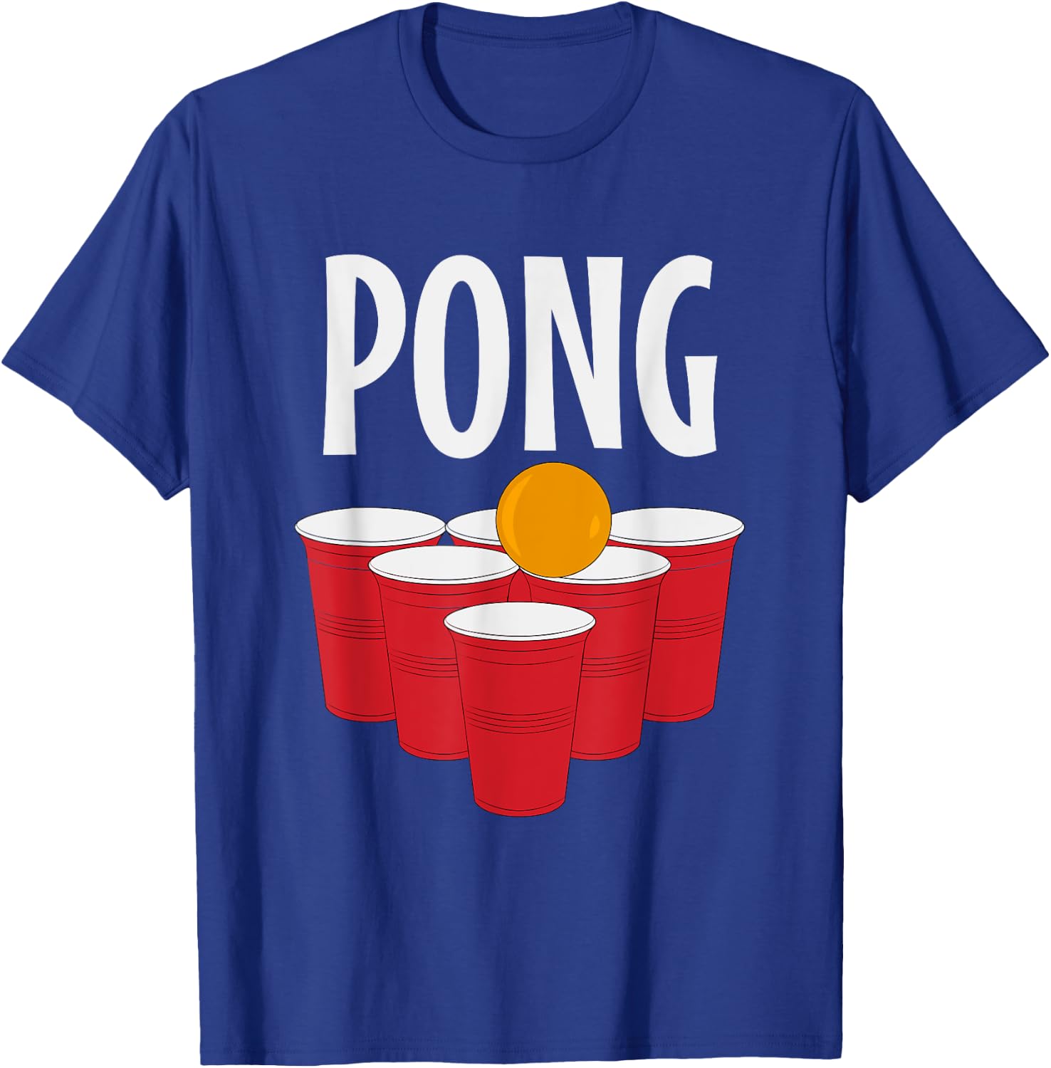 Funny Beer Pong drinking Halloween Carnival Partner Costume T-Shirt - T-Shirt | Royal