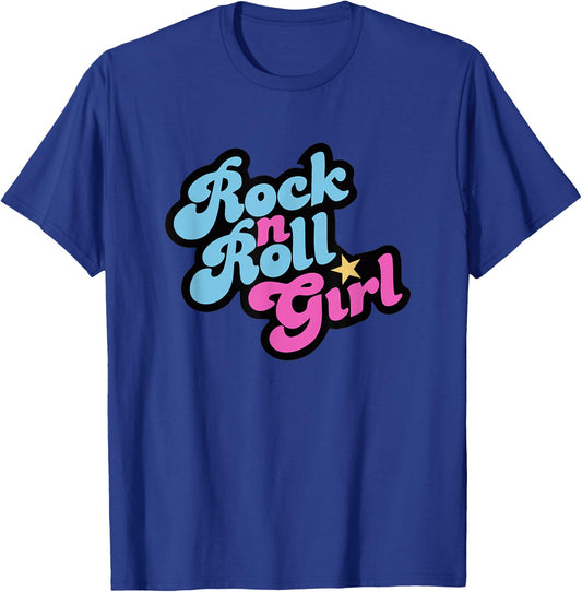 Rock n Roll Girls' , black T-Shirt - T-Shirt | Royal