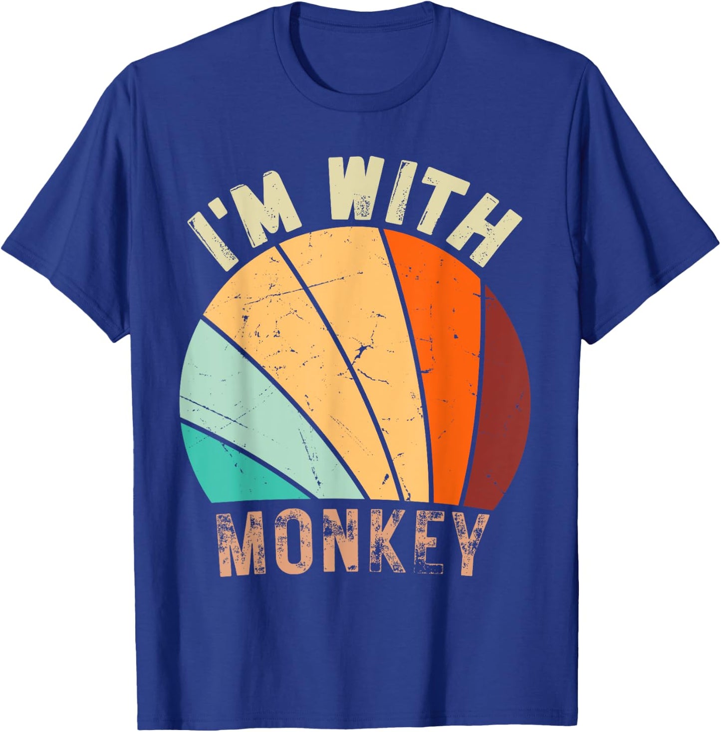 I'm with Monkey Funny Design Im with Monkey T-Shirt - T-Shirt | Royal