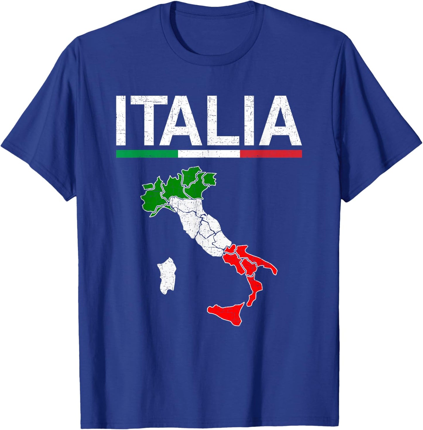 Italy Flag Vintage Italian Design Italia T-Shirt - T-Shirt | Royal