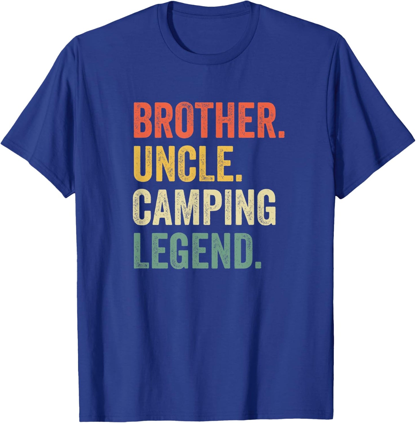 Funny Camper Brother Uncle Camping Legend Vintage T-Shirt - T-Shirt | Royal