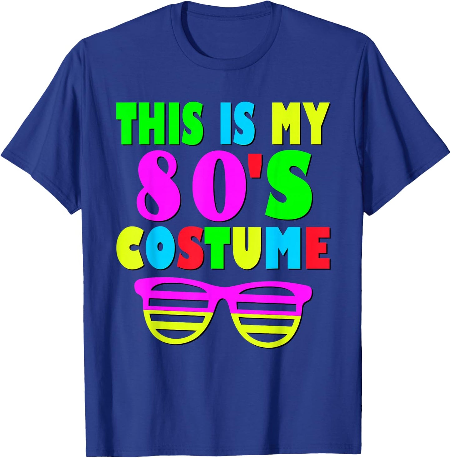 This Is My 80-s Costume 70's 80's Party T-Shirt - T-Shirt | Royal