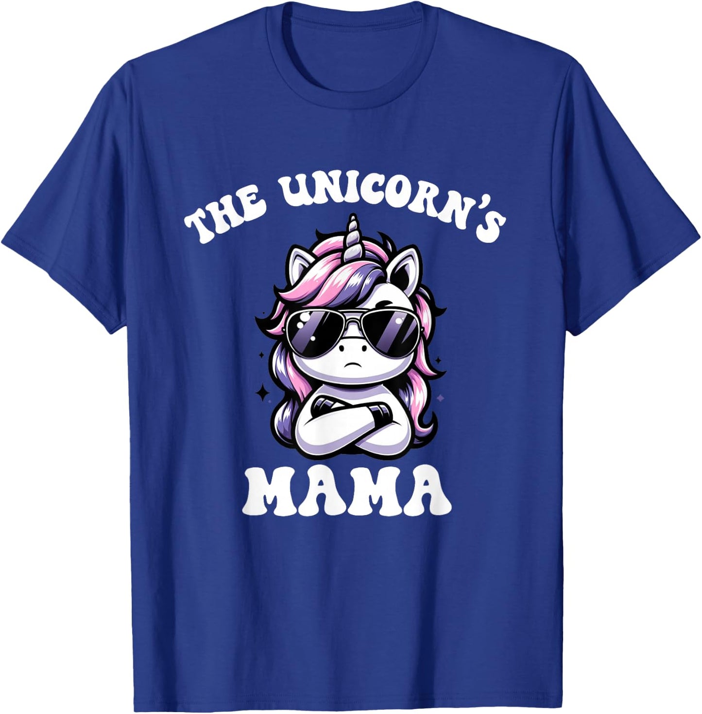 Cute Kawaii Unicorn Birthday Mama Mom T-Shirt - T-Shirt | Royal