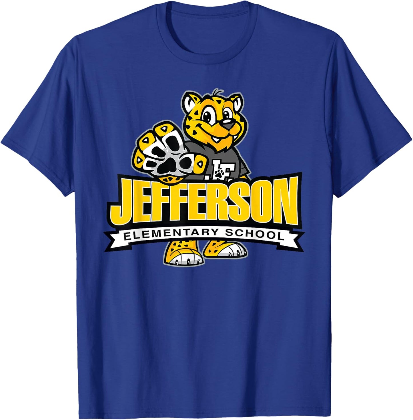 Jefferson Emementary - Jake the Jaguar Je-420 T-Shirt - T-Shirt | Royal