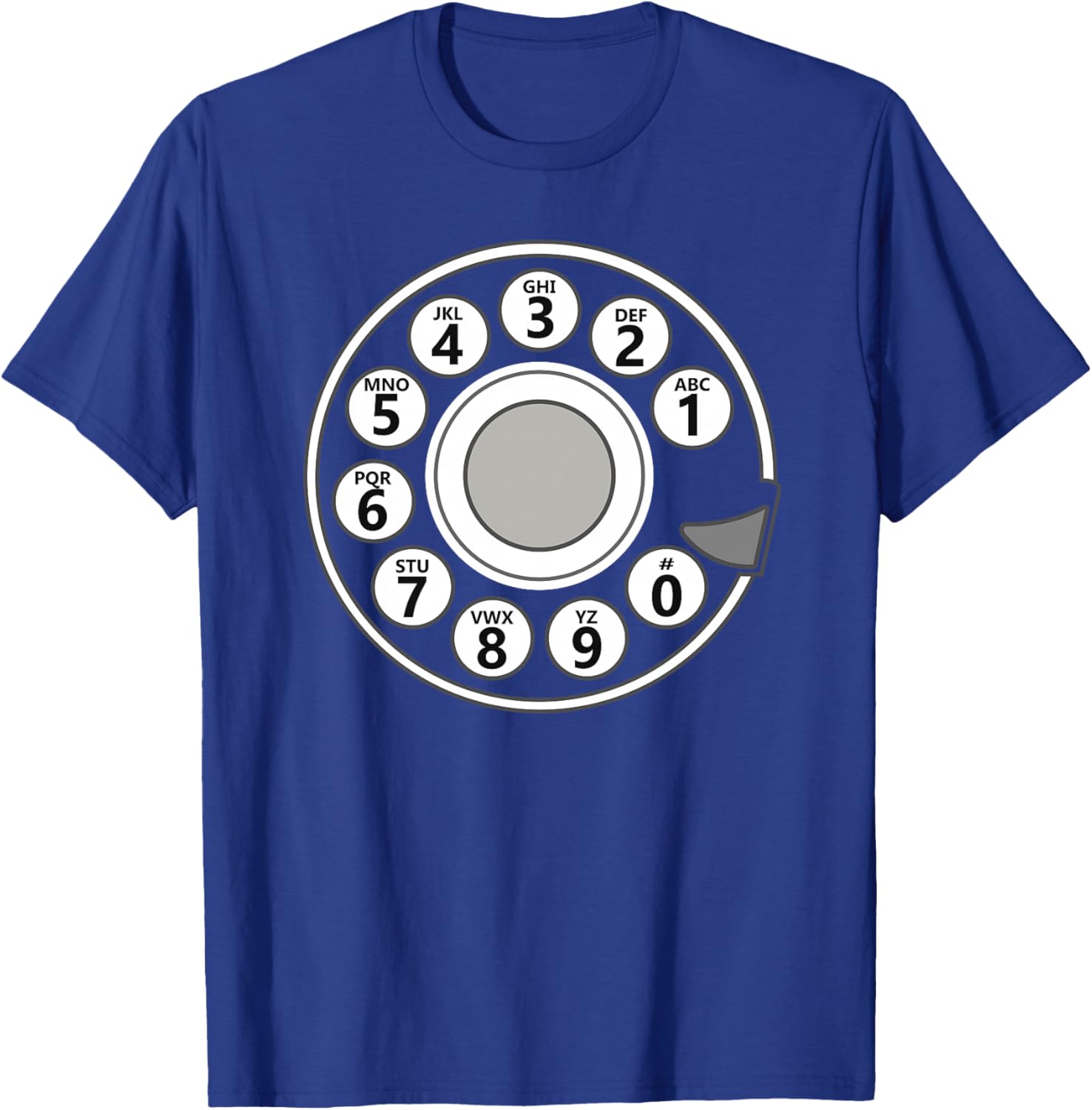 Vintage Téléphone Halloween Costume Rétro Rotatif Téléphone Cadran Haut de Gamme T-Shirt - T-Shirt | Royal