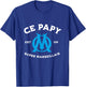Grandpa Super Marseillais supporter humour grandpa , Black, S T-Shirt - T-Shirt | Royal