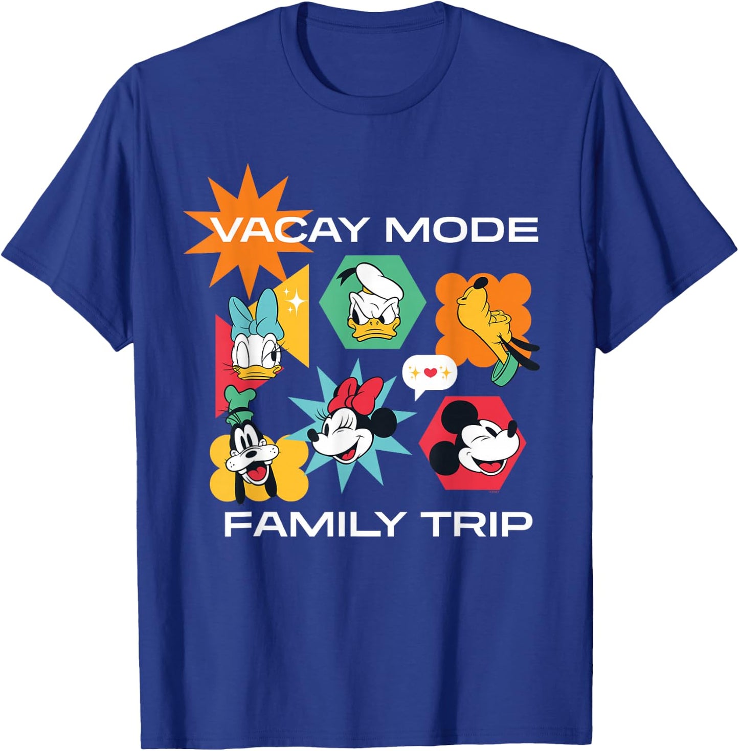 Disney Mickey & Friends Vacay Mode Family Trip Vacation T-Shirt - T-Shirt | Royal