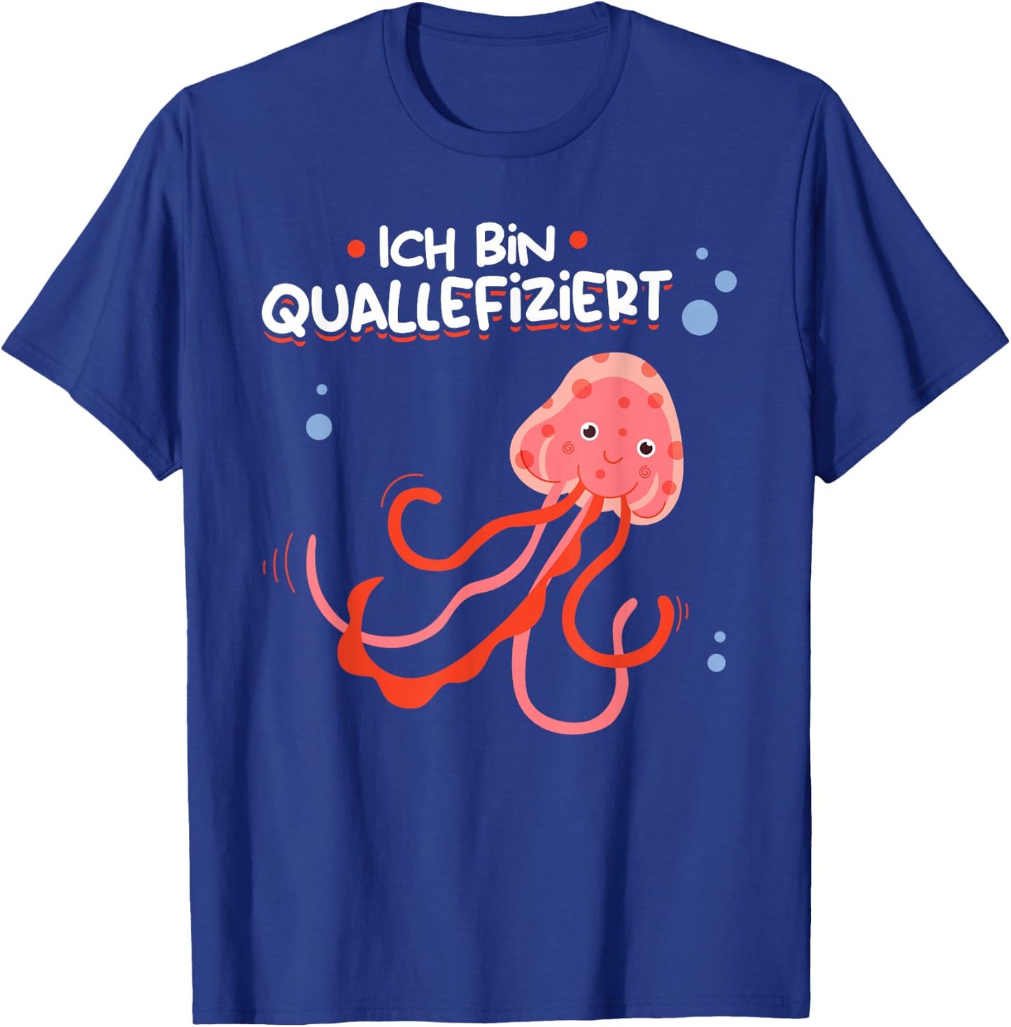 "Ich bin Quallefiziert" Jellyfish Lovers Jellyfish , black, s T-Shirt - T-Shirt | Royal