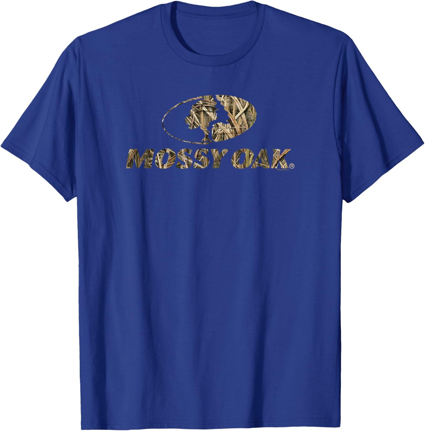 Mossy Oak Nature Camouflage Classic Outdoors Logo V2 T-Shirt - T-Shirt | Royal