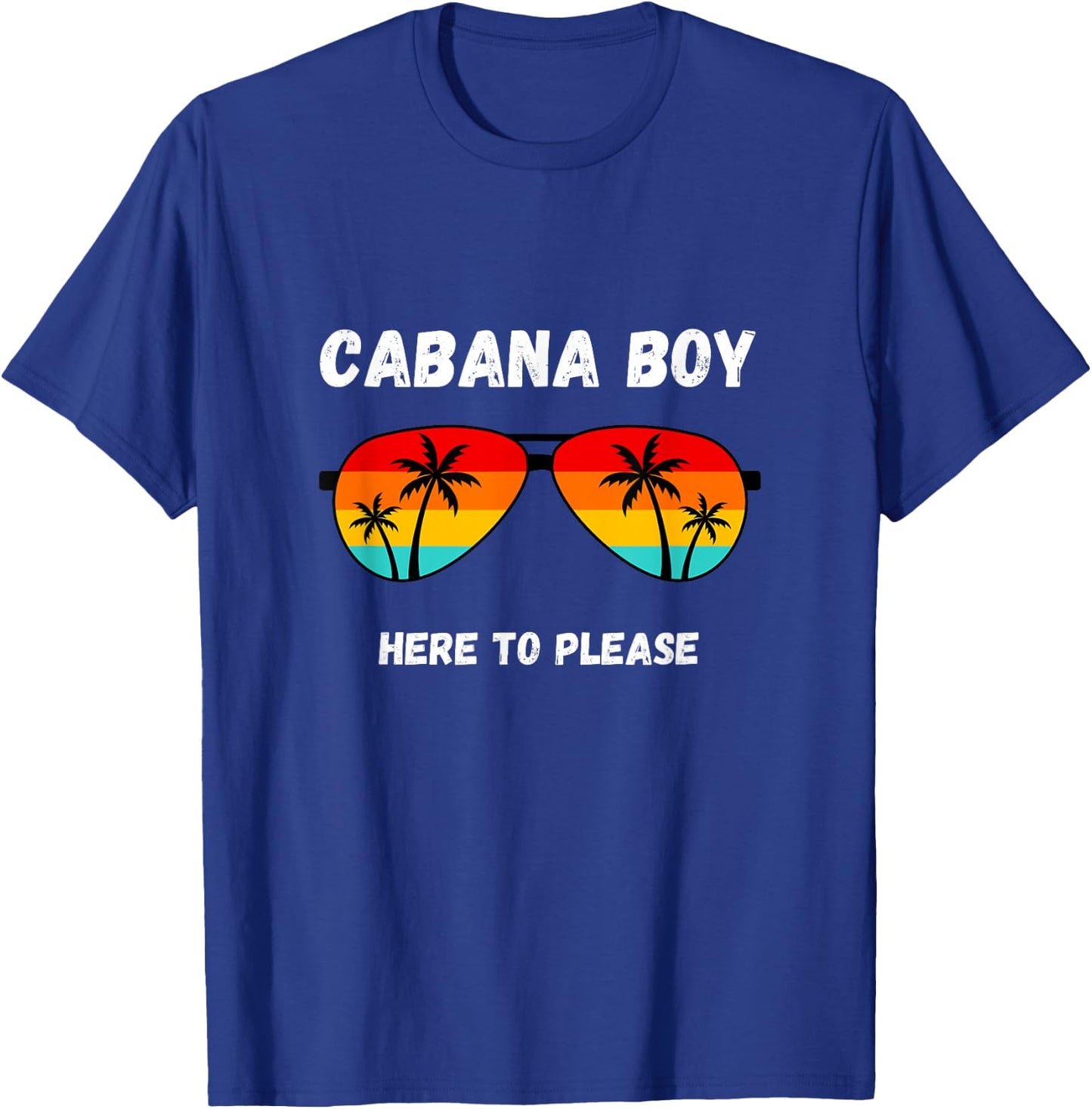 Cabana Boy Pool Party Coconut Summer T-Shirt - T-Shirt | Royal