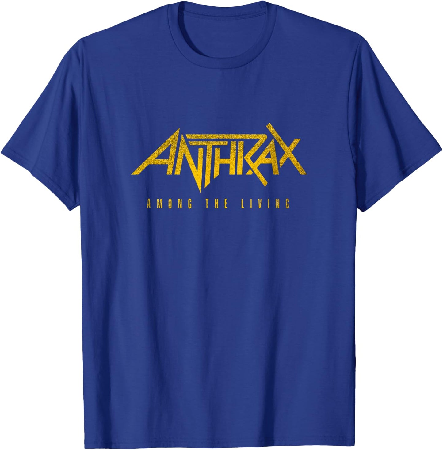 Anthrax Among The Living 35th Front Back Print T-Shirt - T-Shirt | Royal