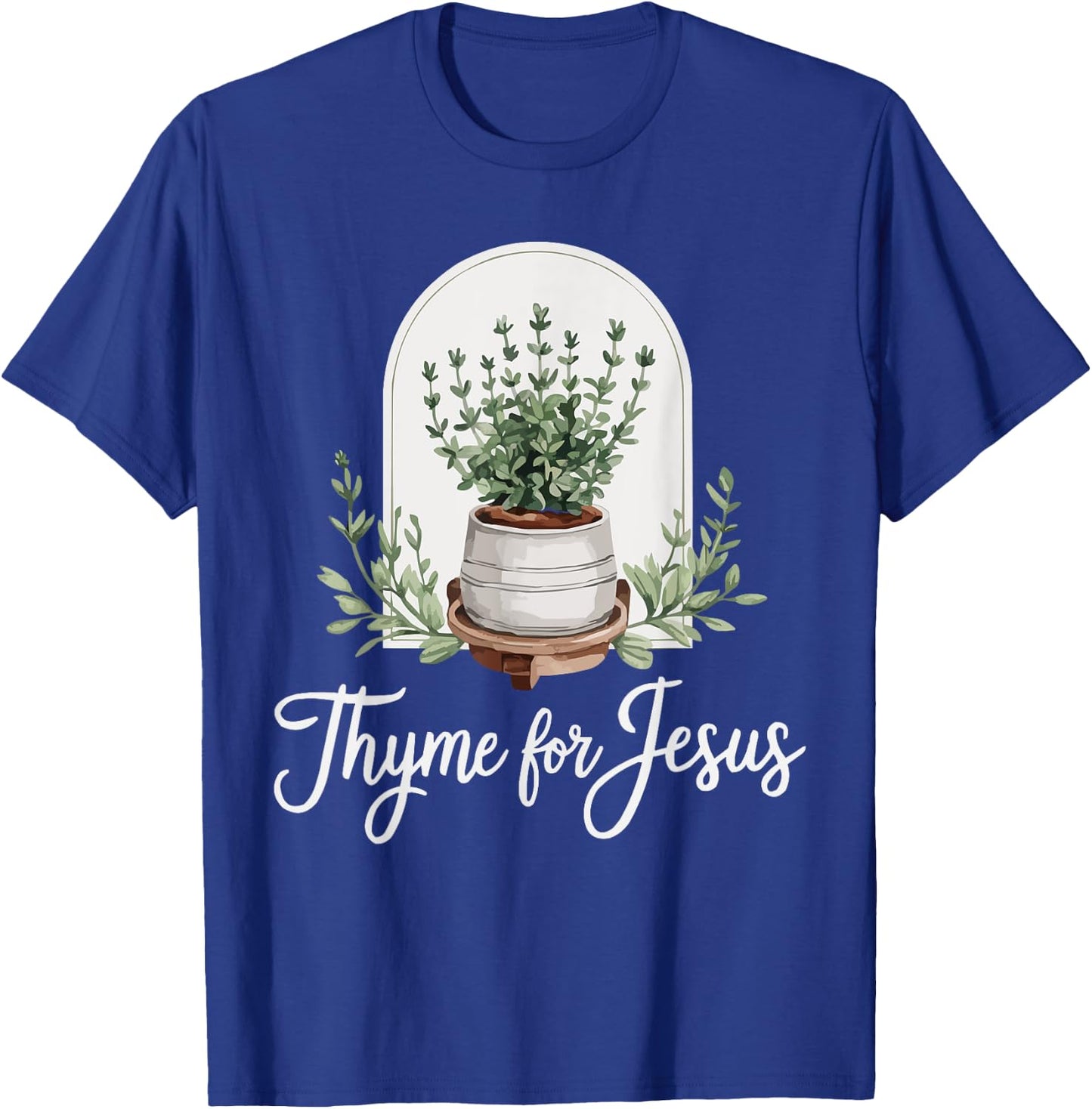 Gardening Jesus Christ Religion Christian Christianity T-Shirt - T-Shirt | Royal