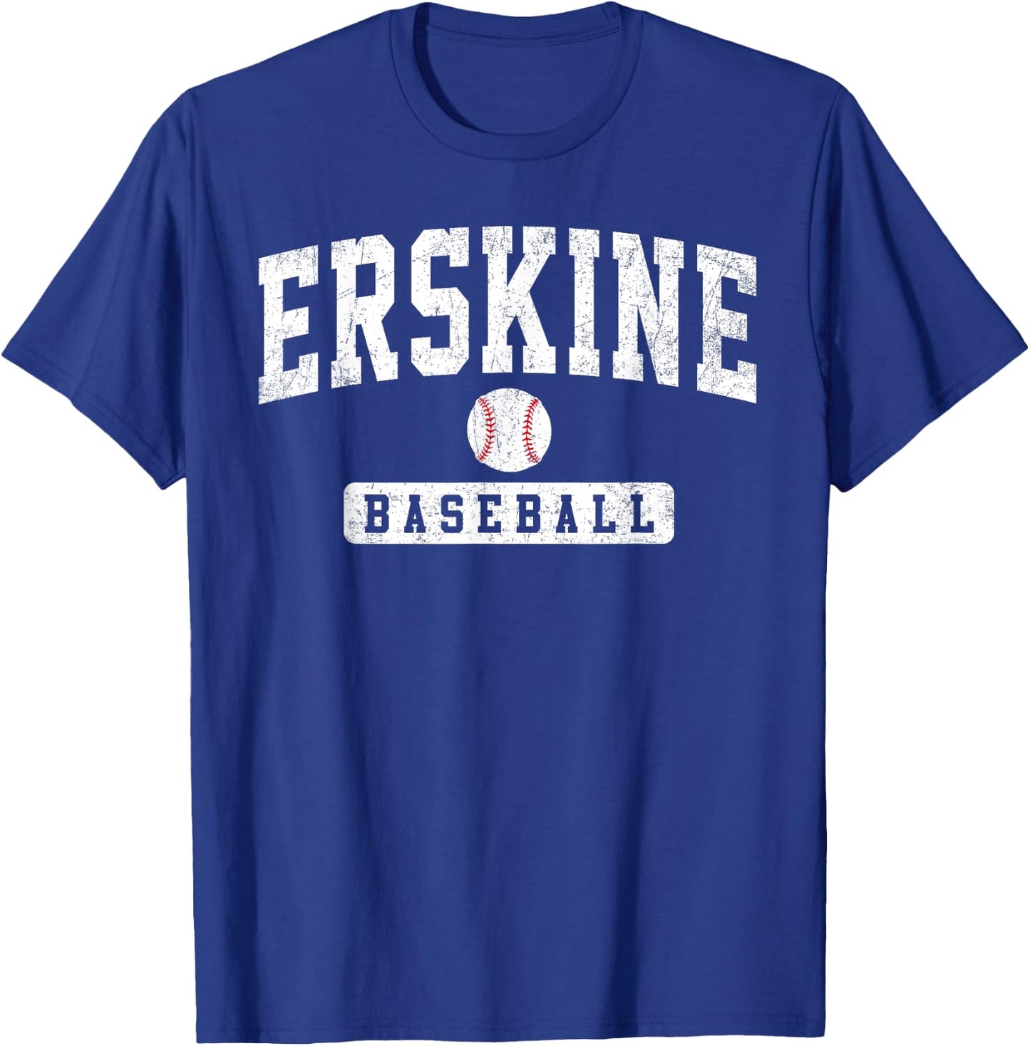 ERSKINE College Baseball Arch Vintage Design Women T-Shirt - T-Shirt | Royal