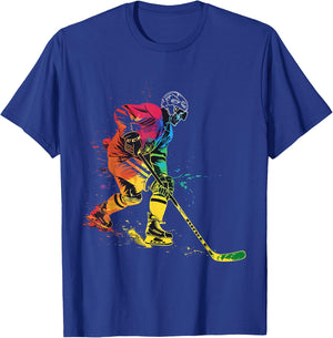 Joueur de hockey sur glace T-Shirt - T-Shirt | Royal