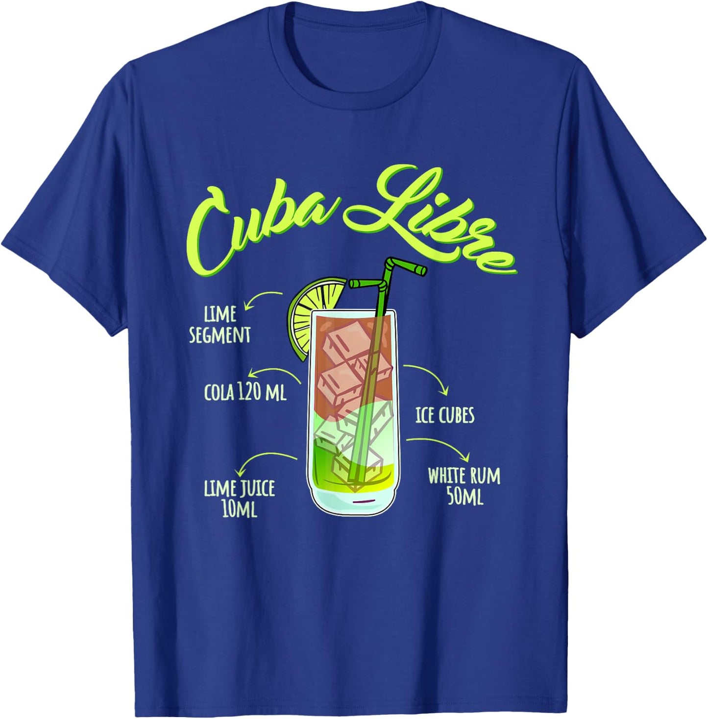 Most Famous Rum Drink Cuba Libre , black T-Shirt - T-Shirt | Royal